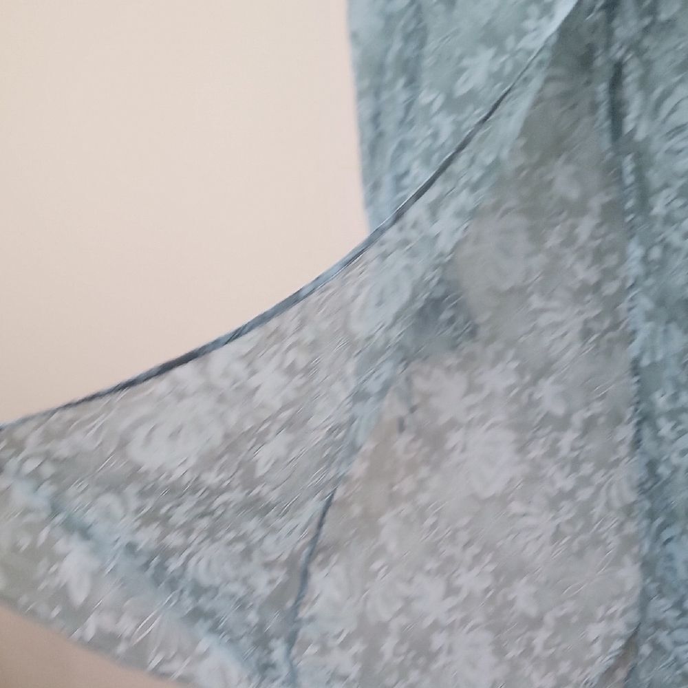 Y2k Sheer Ruffle Feminine Boho Duster Jacket Robe - Picture 6 of 11